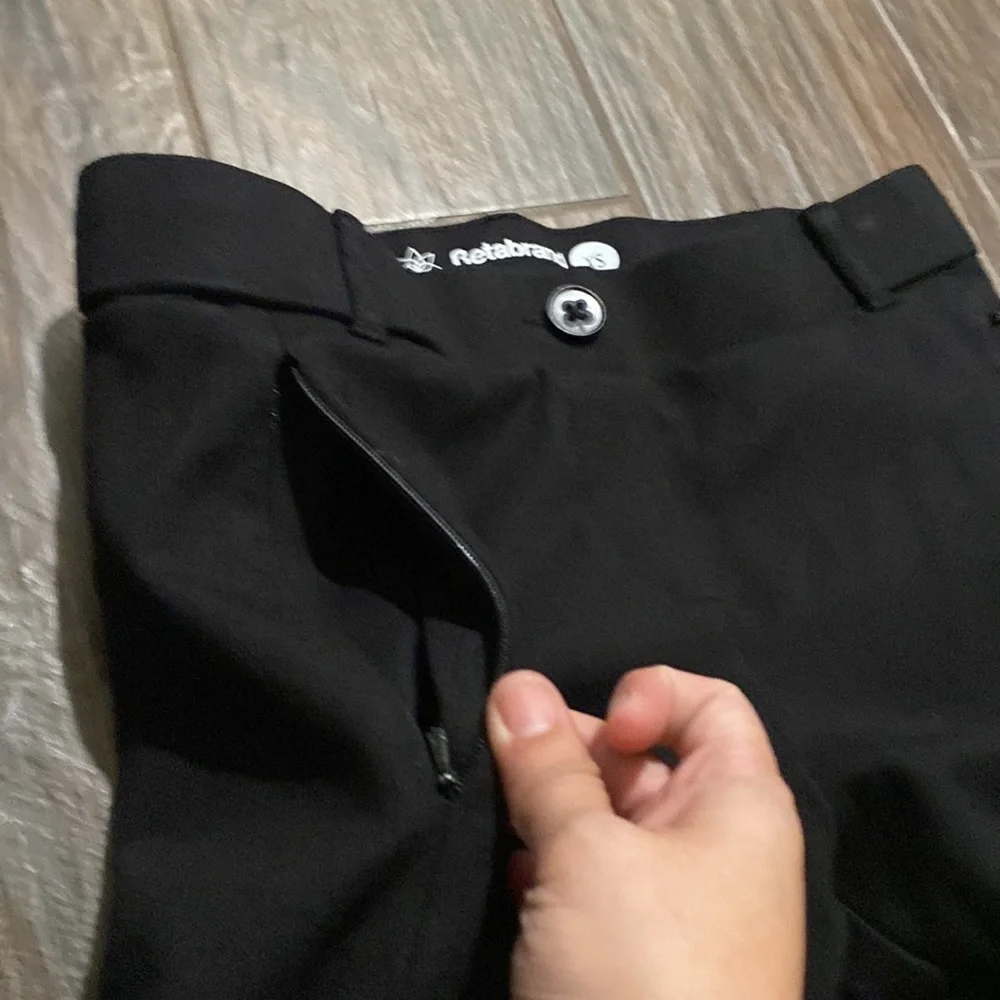 Betabrand black pull on pants